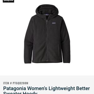 Patagonia Better Sweater Black hoody so small